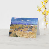Tarwevelden met Reaper | Vincent van Gogh Kaart (Gele Bloem)