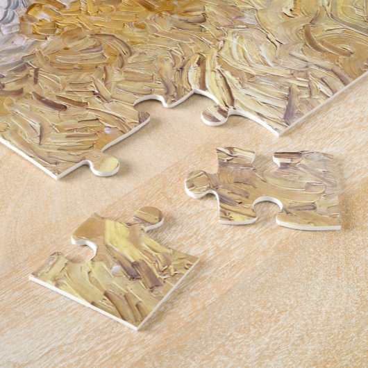 Tarwevelden met Reaper | Vincent van Gogh Legpuzzel (Zijkant)