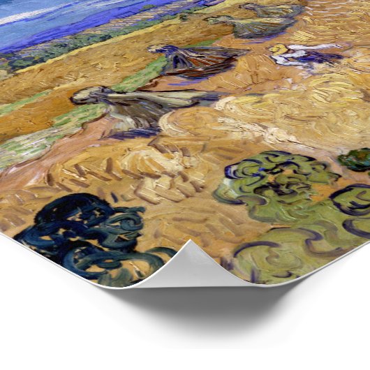 Tarwevelden met Reaper | Vincent van Gogh Poster (Hoek)
