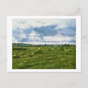 Tarwevelden met Stacks Van Gogh Fine Art Briefkaart