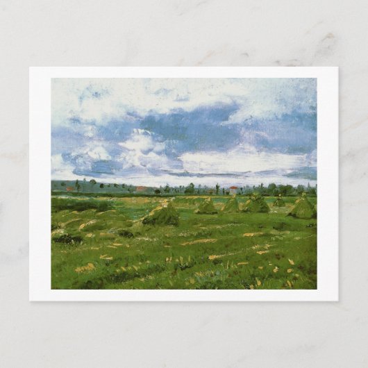 Tarwevelden met Stacks Van Gogh Fine Art Briefkaart (Voorkant)