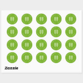 tarwevrij ronde sticker (Vel)