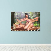 TARZANA LICHAAMSSCHAAR #1 CANVAS AFDRUK (Insitu (Houten vloer))