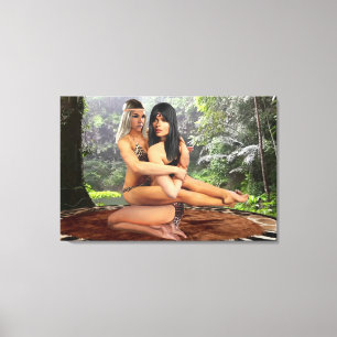 TARZANA SCHAREN LUANA #3 CANVAS AFDRUK