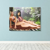 TARZANA SCHAREN LUANA #4 CANVAS AFDRUK (Insitu (Houten vloer))