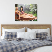 TARZANA SCHAREN LUANA #4 CANVAS AFDRUK (Insitu (Slaapkamer))
