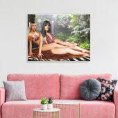 TARZANA SCHAREN LUANA #4 CANVAS AFDRUK (Insitu (Woonkamer))