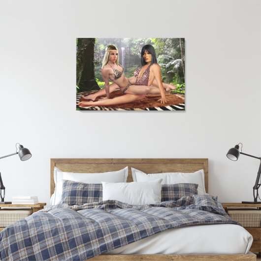 TARZANA SCISSORS LUANA #2 CANVAS AFDRUK (Insitu (Slaapkamer))