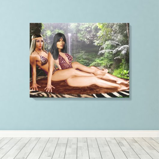 TARZANA SCISSORS LUANA #4 CANVAS AFDRUK (Insitu (Houten vloer))