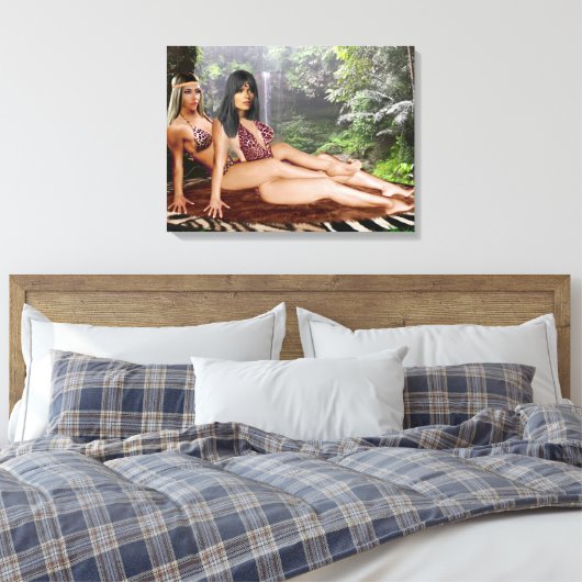 TARZANA SCISSORS LUANA #4 CANVAS AFDRUK (Insitu (Slaapkamer))