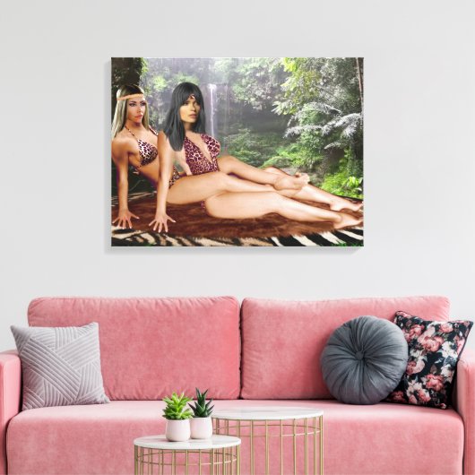 TARZANA SCISSORS LUANA #4 CANVAS AFDRUK (Insitu (Woonkamer))