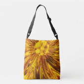 Tas Abstracte Lijnen Gele Bloem (Achterkant)