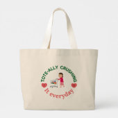 Tas-ally Crushing It - Motivatie Canvas tas (Achterkant)