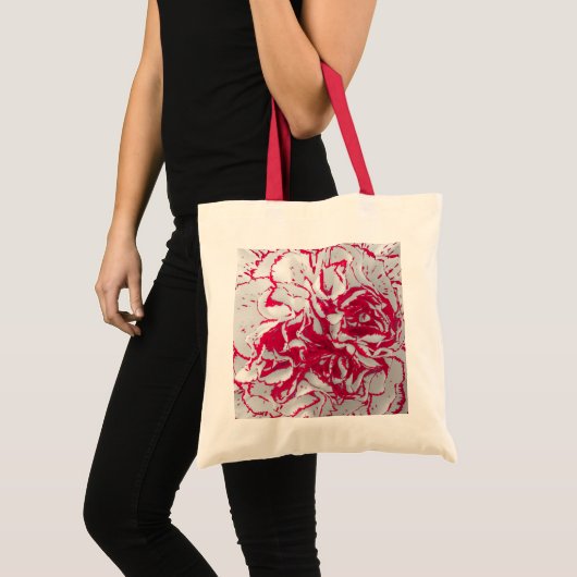 Tas - Anjer in Rood & Wit (Voorkant (product))