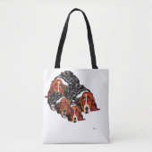 Tas: Basset Hound Tote Bag (Voorkant)