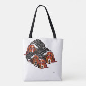 Tas: Basset Hound Tote Bag (Achterkant)