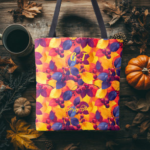 Tas 'Berry Bliss' met herfstbladeren en bessen