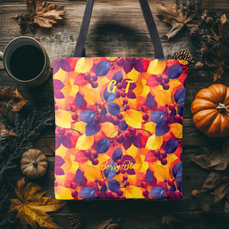 Tas 'Berry Bliss' met herfstbladeren en bessen
