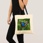 Tas blauwe vlinder (Voorkant (product))