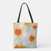Tas Bloemen Wit Sinaasappel kubist (Achterkant)