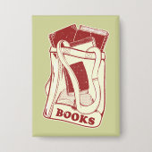 Tas boeken die ik graag lees button (Voorkant)