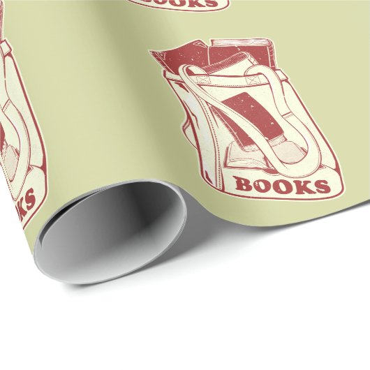 Tas boeken die ik graag lees cadeaupapier (Rol Hoek)