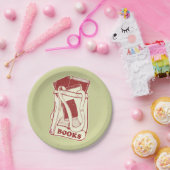 Tas boeken die ik graag lees papieren bordje (Feest)