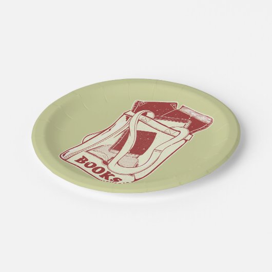 Tas boeken die ik graag lees papieren bordje (Gekanteld)