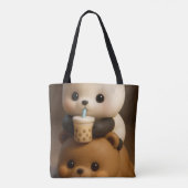 "Tas-bondgenoot Burgerlicious Tote Bag (Achterkant)