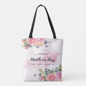 Tas-bondgenoot de Beste Mam: Gelukkige Moederdag Tote Bag (Achterkant)