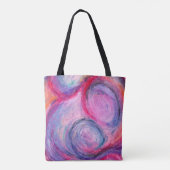 Tas Boodschappentas Abstracte Kunst Ontwerp (Achterkant)