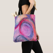 Tas Boodschappentas Abstracte Kunst Ontwerp (Dichtbij)