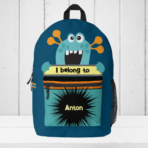 Tas Buddy Aqua Monster Gepersonaliseerde Rugzak