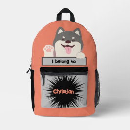 Tas Buddy Husky Puppy Dog Gepersonaliseerde Rugzak