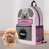 Tas Buddy Poodle Dog Gepersonaliseerde Rugzak