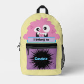 Tas Buddy Schattige Roze Monster Gepersonaliseerde (Voorkant)