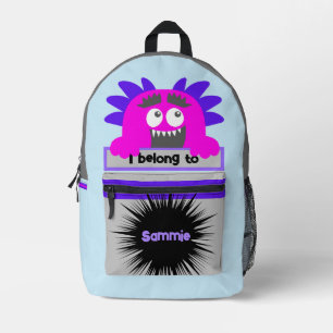 Tas Buddy Schattige Roze Monster Gepersonaliseerde