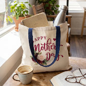 Tas Burgundy Blush Bloem Happy Moederdag