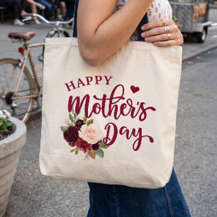 Tas Burgundy Blush Bloem Happy Moederdag