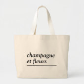 Tas champagne en bloemen (Voorkant)