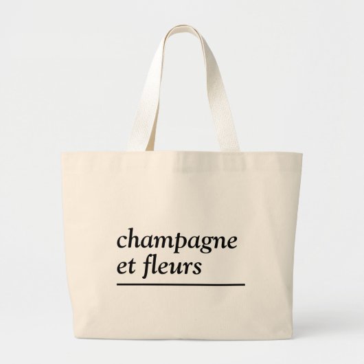 Tas champagne en bloemen (Voorkant)