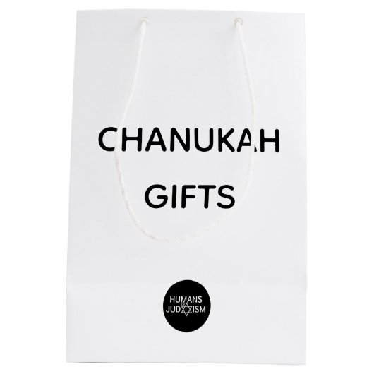 Tas: Chanukah Gifts Medium Cadeauzakje (Achterkant)