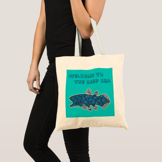 Tas Coelacanth "WELKOM TO THE DEEP ZEE" (Voorkant (product))