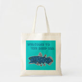 Tas Coelacanth "WELKOM TO THE DEEP ZEE" (Voorkant)