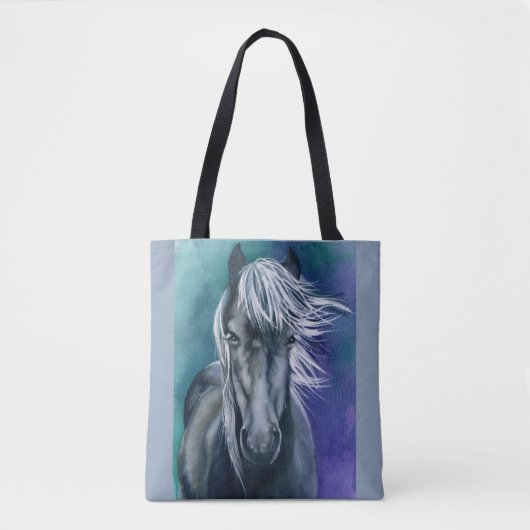 Tas Cross-over-Bag Horse Waterverf Boho Chic (Voorkant)