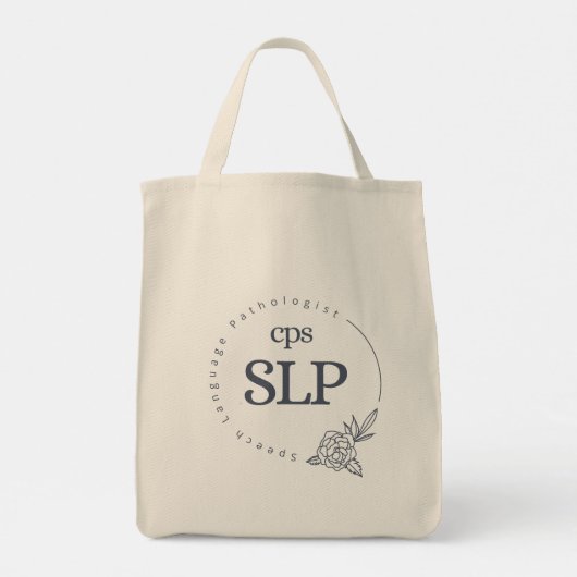 Tas - Dark Floral Logo (Achterkant)