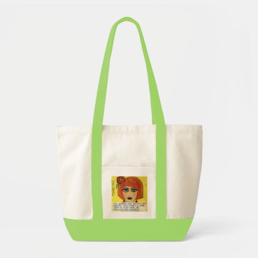 TAS- DULL VROUWEN HEBBEN IMMACULERENDE HUISVESTING TOTE BAG (Voorkant)