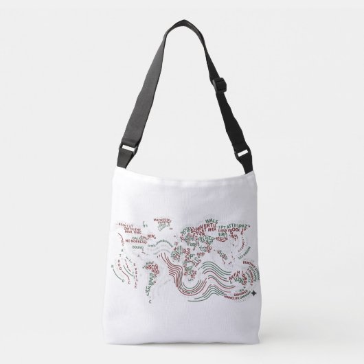 Tas Earth Typografische Kunst (Voorkant)