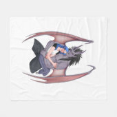 Tas en Juniper Snuggle Portret Fleece Deken (Voorkant (Horizontaal))