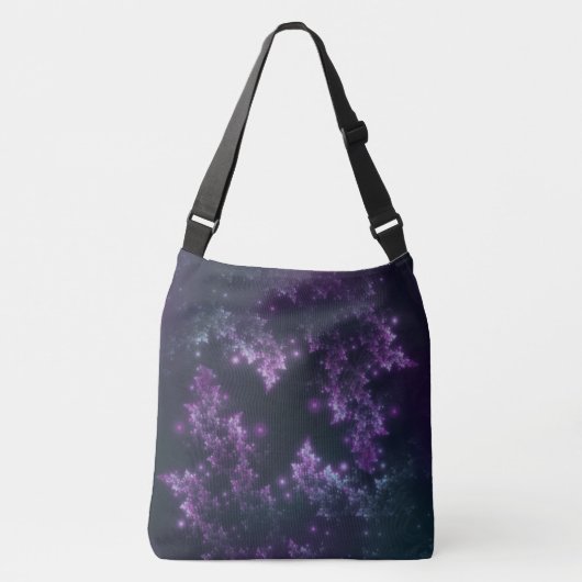 Tas Fractale bladeren Violet Glow (Voorkant)